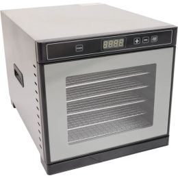 Dehydrators Food Dehydrator 6 Trays Dryer Machine met temperatuurregeling voor schokkerig fruitvlees Pet behandelt verstelbare lagen (#1)