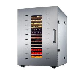 Déshydraters aliments déshydrateur Fruit végétable Machine de séchage végétable collations Herbes Gain de viande Sécheur alimentaire 16layer en acier inoxydable Machine à fruits secs