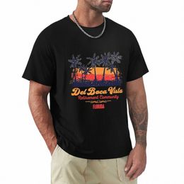 Del Boca Vista T-Shirt T-Shirt grande taille hauts surdimensionné T-Shirt homme sublime T-Shirt uni noir t-shirts hommes Q46S #