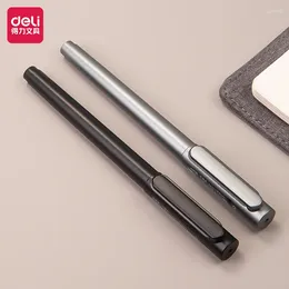 Deli – stylo Gel à encre noire 0.5mm, 4 pièces, fournitures scolaires et de bureau, papeterie de signature de haute qualité pour l'écriture