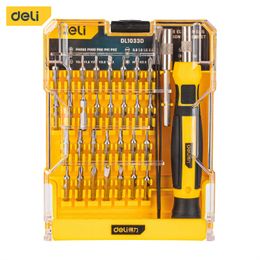 Deli PCS Precisie schroevendraaier set multifunctionele magnetische zeshoek Torx schroevendraaier Demontage -reparatietoolsets