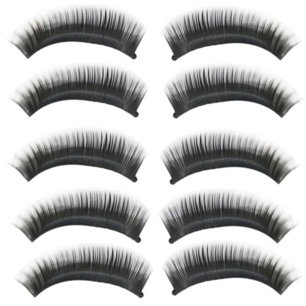 Deliacte 10 paires/lot naturel long épais noir faux cils charmant cils maquillage Jun5 vente chaude