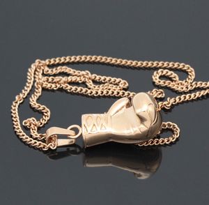 Delicate handschoen ketting zink legering mini boks match sieraden gouden zilveren kleuren coole hanger voor mannen jongens