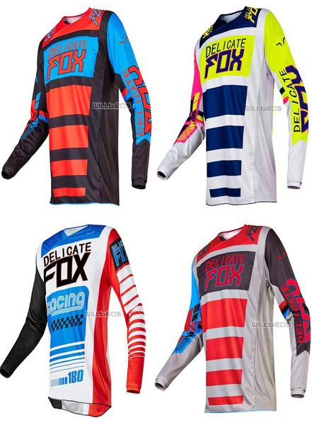 DELICATE FOX 180 Race Falcon Nirv Maillot de motocross Dirt Bike Vélo MX VTT ATV DH T-shirts OffRoad Mens Moto Racin5114117
