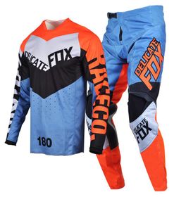 Délicat Fox 2022 MX 180 Trice maillot pantalon Combo Men039s, ensemble d'équipement pour Motocross moto Dirt Bike montagne BMX DH UTV MTB4779516