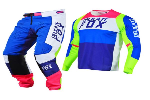 Délicat Fox 360 Linc Jersey pantalon vélo de montagne tout-terrain vtt BMX Dirt Bike Kit Motocross course équipement Set9991050