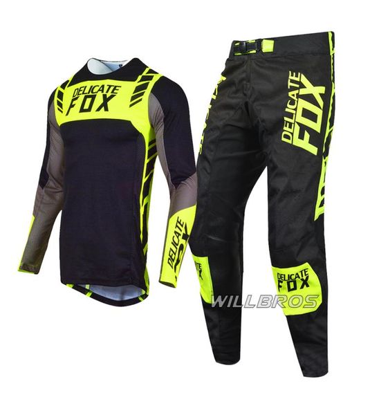 Délicat Fox Mach Jersey pantalon Combo vélo de montagne tout-terrain hommes saleté vélo moto costume Motocross course équipement Set5754999