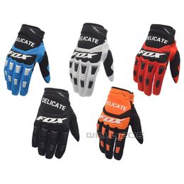 Delicados guantes de motocross Fox Moto Racing BMX ATV MTB Off Road Motocicleta Mountain Dirt Bike238L