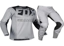 Délicat FOX MX 360 Kila maillot de course pantalon Motocross Dirt bike sport vtt ATV Men039s gris Gear Set1660195