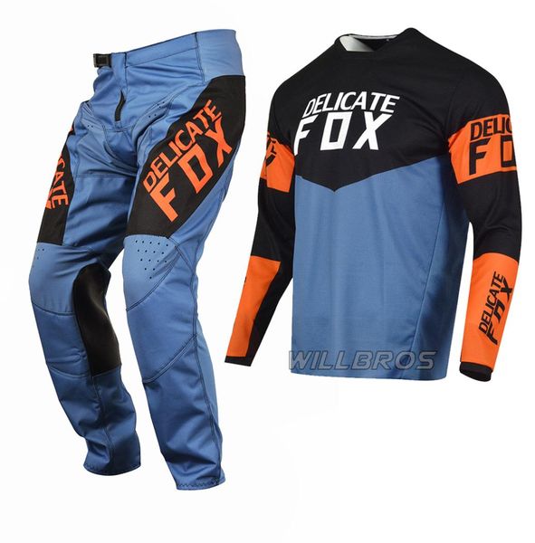 DELICATE FOX Navy 180 Revn MX Jersey pantalón Motocross Combo todoterreno bicicleta de montaña SX ATV UTV MTB Gear Set2963956