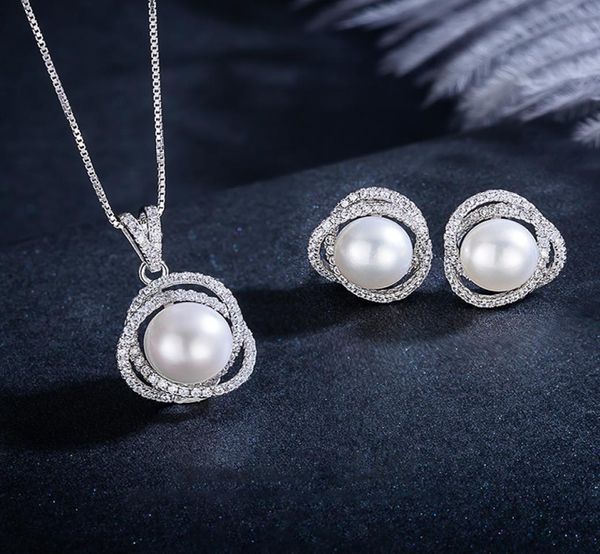 Conjunto de pendientes delicados con colgante de perlas, pendiente de perla oblato grande de 910mm para mujer, joyería de regalo de aniversario para mamá, alto brillo 8017672