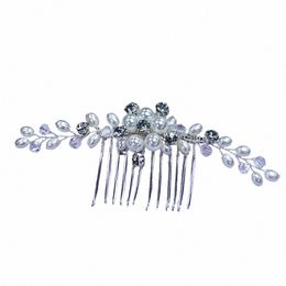 Delicate Pearl Starlight Classic Floral Wedding Headwar Hair Comb V8ji#