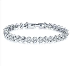 Delicate dames messing cz tennis armband sieraden kubieke zirconia diamant armband charms je mode je stijl nickle 4621687