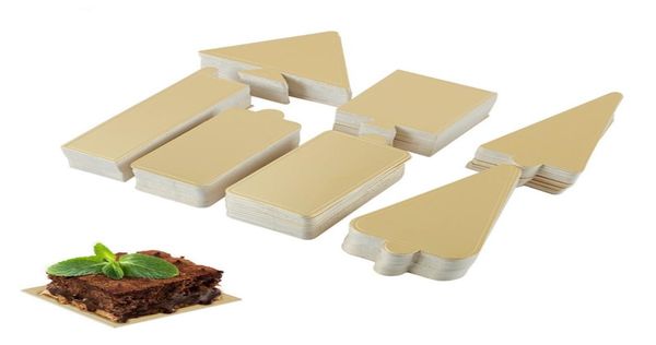 Delidge Golden Mousse Take Board REC REC Forma de papel de Navidad Papcakes Base Base Herramienta de decoración de pastel 400pcs/set5528538