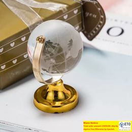 Delightful Crystal Globe Paperweight Party Crystal Wedding Gunsten Giveaway Gift voor Guest DHL FedEx snelle verzending