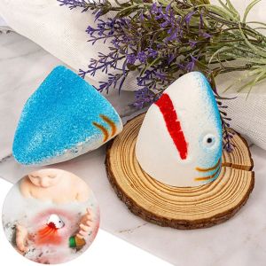 Délicieux odeur de requin de requin bombe de bombe de requin mâchoires bombe de bain bombe de bain naturel pour enfants adultes maison piscine de salle de bain fournitures