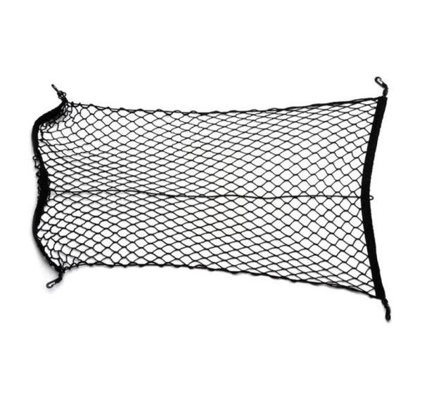 Livraison 100x70 cm Universal Car Trunk Luggage Storage Organisateur Nylon Elastic Mesh Net W4 Hooks5611599