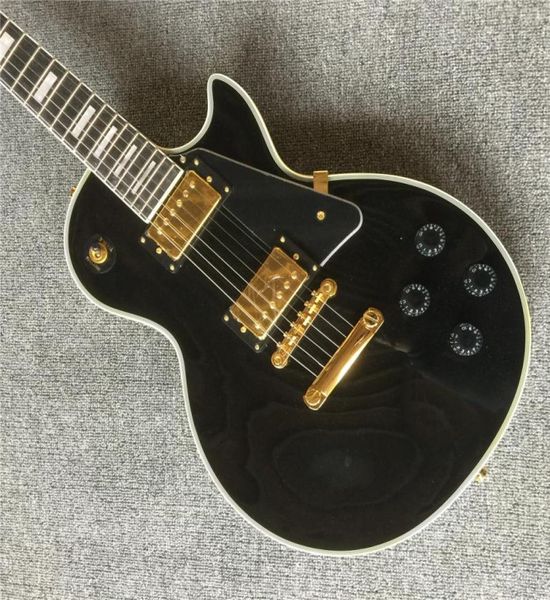 Las fábricas chinas de entrega fabrican todo tipo de guitarras eléctricas guitarras eléctricas negras personalizables guitarra9496141