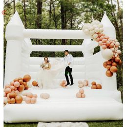 Entrega Fantásticas actividades al aire libre White Air Jump Castle Trend Inflable Wedding Bouncer para fiestas Events278x