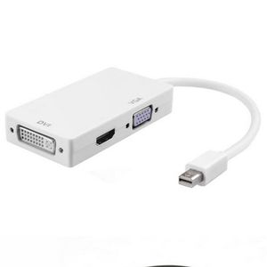 Entrega Adaptador Mini DP DisplayPort a VGA DVI Adaptadores de cable 3 en 1 Con empaque minorista266k