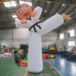 Levering Outdoor Activiteiten Giant Advertising Karakter opblaasbare karate man Taekwondo Boy te koop