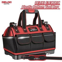 DELIXI sac à outils électrique boîte de matériel électrique Durable toile dédiée stockage Portable multifonctionnel 240123