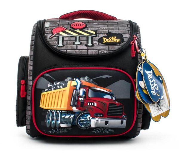 Brand de déneur 3131 Kids 3D Cartoon School Sacs Grade 14 Grade Children Orthopedic School Backpack for Boys Car Pattern Book Schoolbag Y812174421