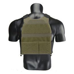 Delustrado FCSK 2.0 Portadores de placa de bajo perfil Ranger Green Airsoft CQB CQC Chaleco de caza para juegos de guerra al aire libre TW-VT15