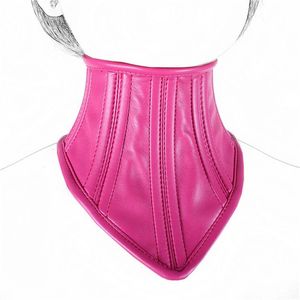 Masque de luxe en Faux cuir, collier de Bondage, esclave, fétiche, jeux pour adultes, jouet BT0296266I