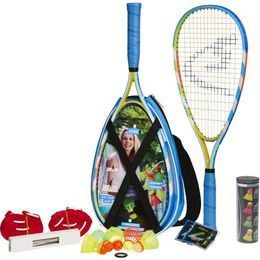 Juego de bádminton Deluxe S700 - Kit completo de raquetas profesionales para uso en interiores y exteriores - Raquetas livianas, duraderas y de alta calidad Shutt