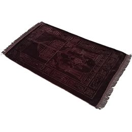 Deluxe Soft 65x110cm Mat de oración musulmana Maneta espesada de cachemo Salat Musallah Namaz Rug de oración islámica 240409