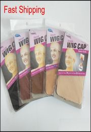 Deluxe Wig Cap 24 Unidades de 12 bolsas Peilet para hacer pelucas Brown Butking Liner Swood Nylon me Qylnyf Babyskirt8132025