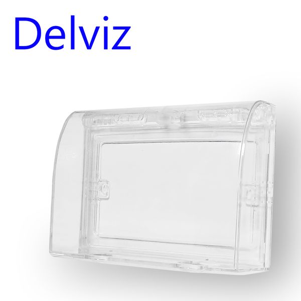 Delviz UK Switch estándar Caja protectora de protección Cubierta de polvo para la caja de la pared Caja de interruptor rectangular de la caja de cubierta impermeable para el hogar