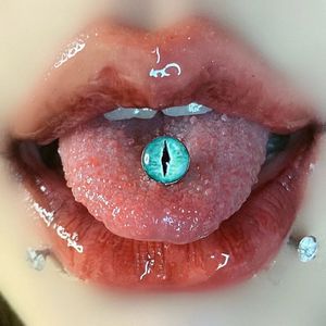 Demon Eye Antiallergy Rouges de langue en acier inoxydable pour femmes HOMMES HAUCHELS FORCE PIERCING BORCE BIELRY 240429