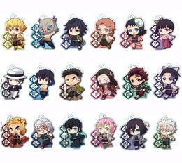 Demon Kamado Tanjirou Nezuko Agatsuma Zenitsu Hashibira Inosuke Tomioka Giyuu Makomo Acrylic Keychain Keyring Key Chains5605471