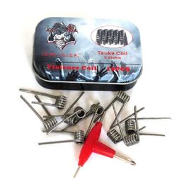 Dämonentöter Heizdrähte Gewalt Vorgefertigte Spule Alien Framed Clapton Alien 2 Clapception Coil Spaced Clapton Tsuka Tri-twisted Clapton Raucherzubehör