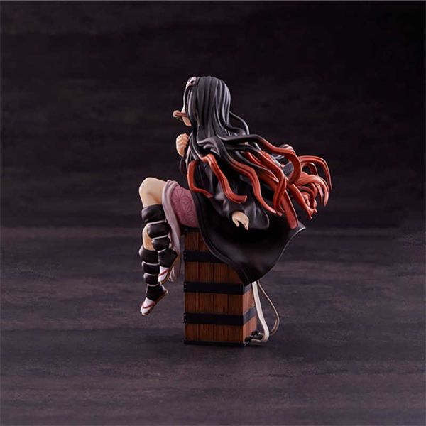 Demon Slayer no Yaiba Japón Anime figuras Nezuko PVC figura de acción 17CM chica sexy figuras en miniatura de juguete muñeca regalo