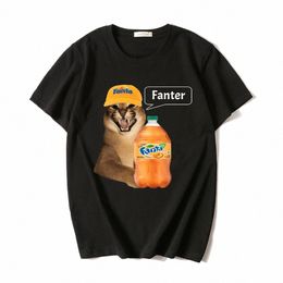 Demotivatial Big Floppa Cat Meme Fanter Tshirt pour hommes Femmes Funny Cott T-shirts à manches courtes 2023 Carto T-shirt surdimensionné 13vx #