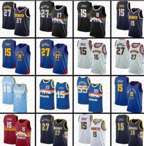 DEN 15 Jokic basketbalshirts Nugget Jamal Murray Michael Porter jr. Aaron Gordon Caldwell paus Christian Braun Zeke Nnaji City Jersey Edition heren op maat