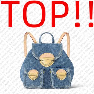 Denim rugzak TOP.M46836 VENETIË / Lady Designer Handtas Portemonnee Hobo Satchel Clutch Avond Baguette Emmer Tote Bag Pochette Accessoires Trunk