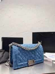 Denim tas gewatteerde zadeltas 19 handtas Flap designer tas draagtas portemonnee crossbody tas handtas goud zilver toon Gabrielle klassieke portemonnees