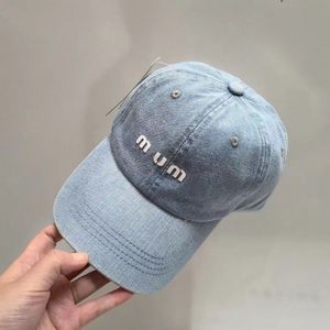 Casquette de baseball en denim pour femmes en plein air dames lettres hommes casquettes de balle automne décontracté Streetwear papa chapeau chapeaux de sport parasol Gorras Chapeau