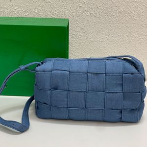 Bolso de lona vaquera para mujer, bolso de mano, bandolera de cuero, bolsos a cuadros, cartera con solapa, bolso de calidad con bolsillo con cremallera a la moda