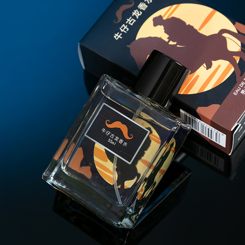 Perfume masculino Colônia Denim 55ml Fragrância fresca de longa duração Fragrância amadeirada Perfume leve natural Eau de Toilette Perfume essencial para desodorante