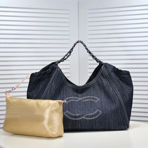 Sac composite de créateur en denim grand sac à bandoulière avec Samller Wallet Fashion Mommy Sac Cowboy Sac Tote Sac brodé