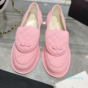 Denim ontwerper platte hiel loafers sandaalschoenen luxe sandalen vrije tijd buiten roze schoenen blauw