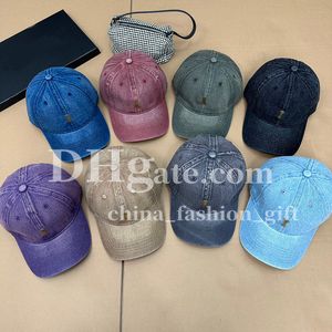 Chapeau en Denim, casquette de Baseball de luxe pour hommes et femmes, chapeaux de protection solaire d'été, 8 couleurs, chapeaux de vacances, de sortie