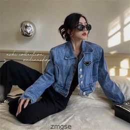 Chaquetas de mezclilla Abrigo de diseñador Mujer Mujer Botón Letras Primavera Otoño Estilo Delgado para dama Traje Mujer Jeans Chaquetas Outsize Classcia Abrigos rompevientos S- J5OP