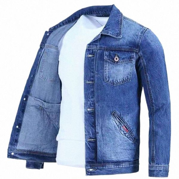 Denim Vestes Homme Automne Butt Jeans Manteau pour Hommes Light Joker Fi au prix le plus bas Lâche Coréen Vêtements Populaires Vêtements Nouveau 11nF #