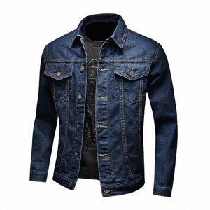 Denim Vestes Homme Bomber Casual Slim Jeans Manteau pour Hommes Cargo Court Vêtements Grande Taille Hiver Survêtement Conseil Vintage Trendy T5u2 #
